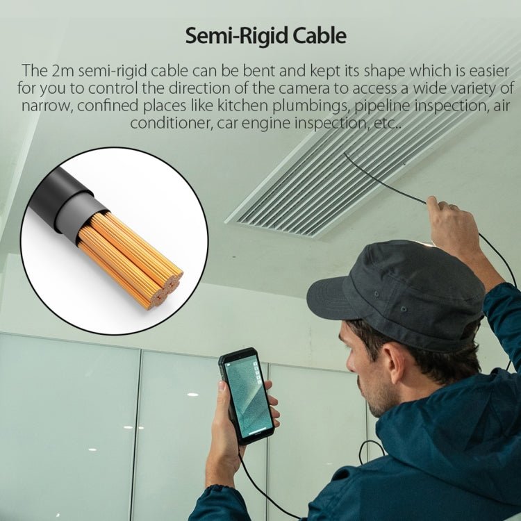 Ulefone Endoscope E1 IP67 Waterproof 3 in 1 Endoscope for Ulefone Power Armor 21 / 19 / 18T / 16 Pro / 13 / Armor Pad(Black) - British D'sire