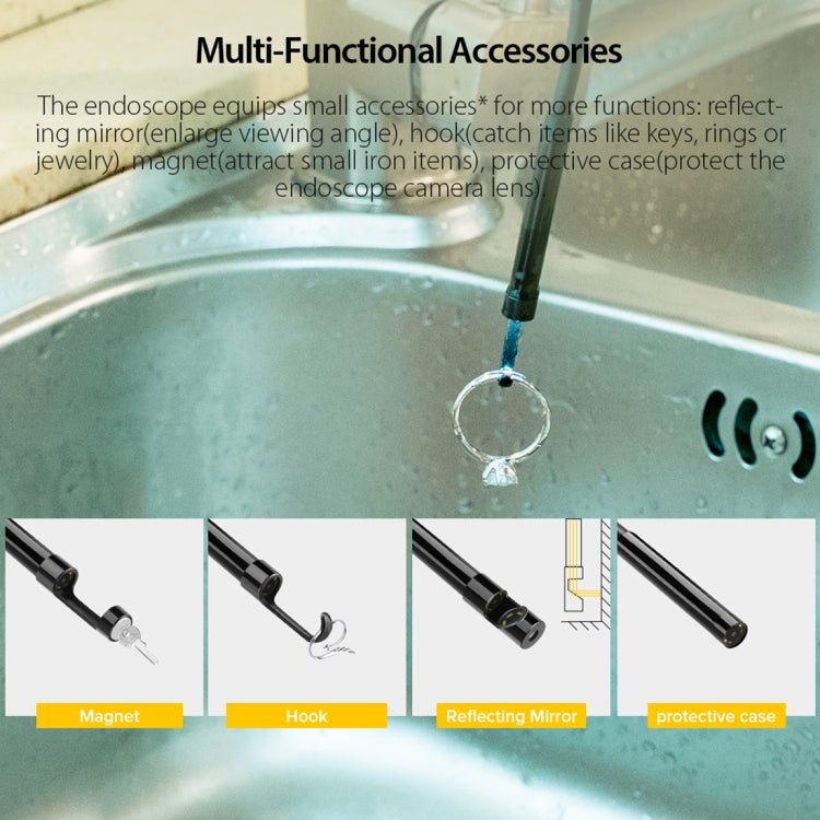 Ulefone Endoscope E1 IP67 Waterproof 3 in 1 Endoscope for Ulefone Power Armor 21 / 19 / 18T / 16 Pro / 13 / Armor Pad(Black) - British D'sire