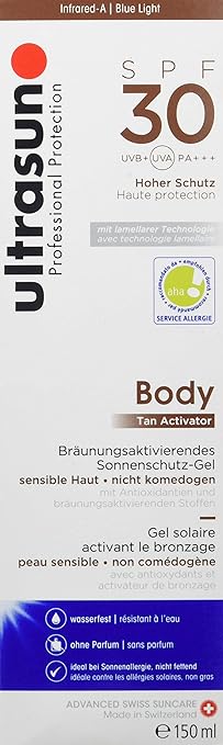 ultrasun SPF30 Tan Activator Body 150ml - British D'sire