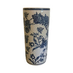 Umbrella Stand Vintage Blue & White Magnolia Design - Umbrella Stand - British D'sire