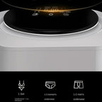 Underwear Washing Machine, 3.5L Fully Automatic Small Mini Sock Washing Machine, Portable Washing Machine, Wall-Mounted Compact Electric Washer with Spin Dryer, for Apartment Laundry - British D'sire