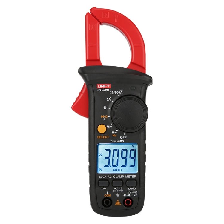 UNI - T UT200B+ 600A Digital Clamp Multimeter AC/DC Voltage Detector Frequency Resistance Tester - British D'sire Main image