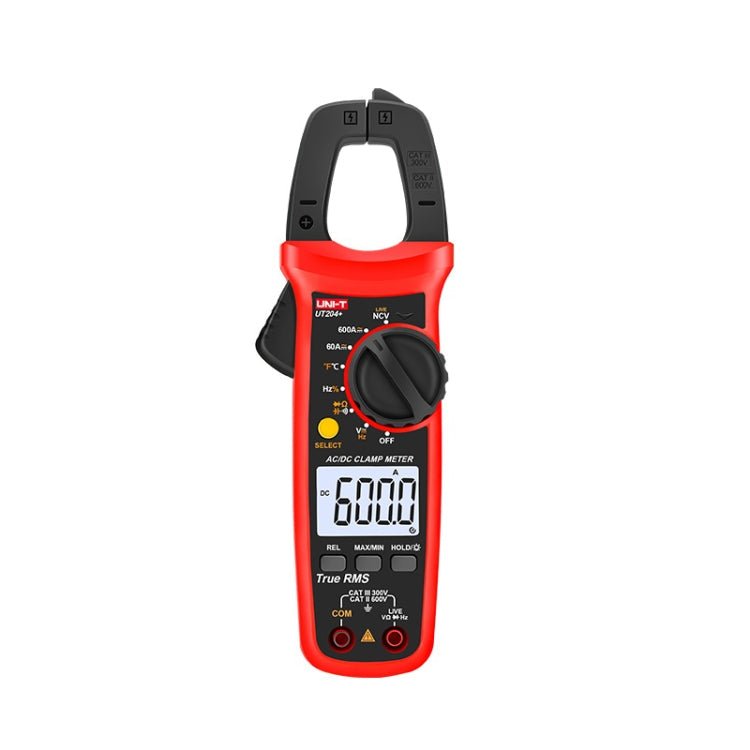 UNI - T UT204+ 600A Digital Clamp Meter AC DC Voltage Detector - British D'sire