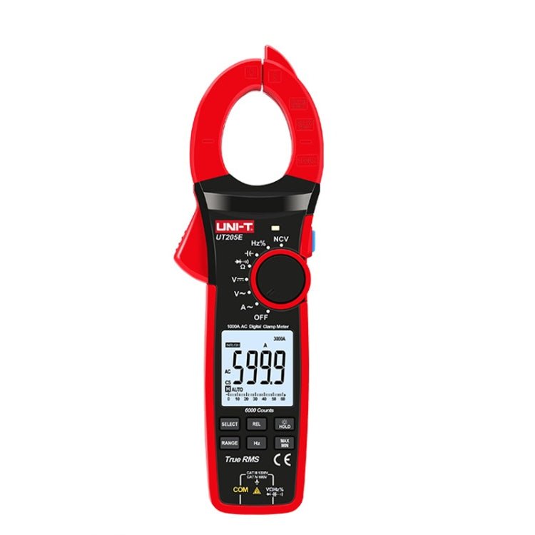 UNI - T UT205E 1000A 42mm Jaw Size Digital Clamp Meter AC DC Voltage Detector - British D'sire