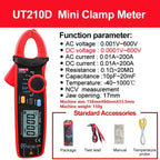 UNI - T UT210D 200A Digital Clamp Meter AC DC Voltage Detector - British D'sire