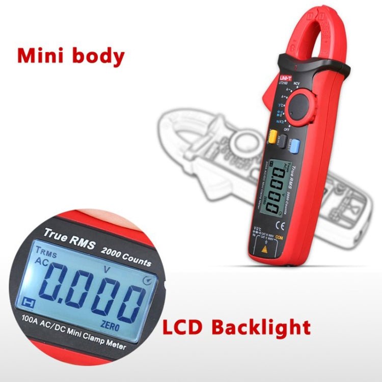 UNI - T UT210D 200A Digital Clamp Meter AC DC Voltage Detector - British D'sire