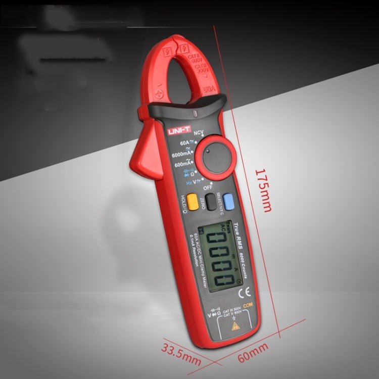 UNI - T UT211B 60A Digital Clamp Meter AC DC Voltage Detector - British D'sire