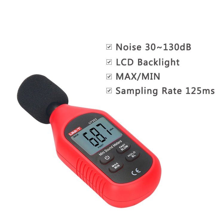 UNI - T UT353 30~130dB Noise Measuring Instrument Audio Sound Level Meter - British D'sire