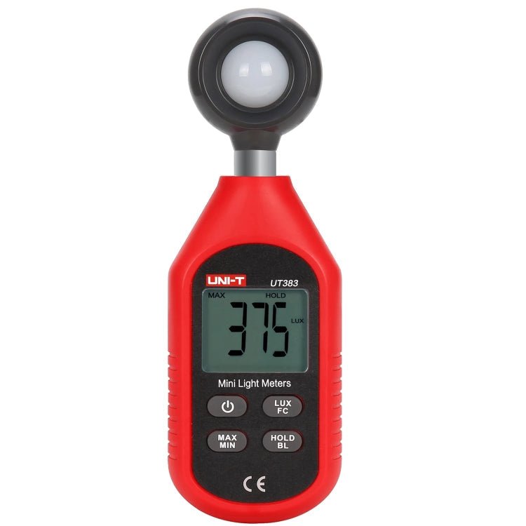 UNI - T UT383 200,000 LUX Digital Luxmeter Luminance Light Meter With LCD Backlit Display - British D'sire