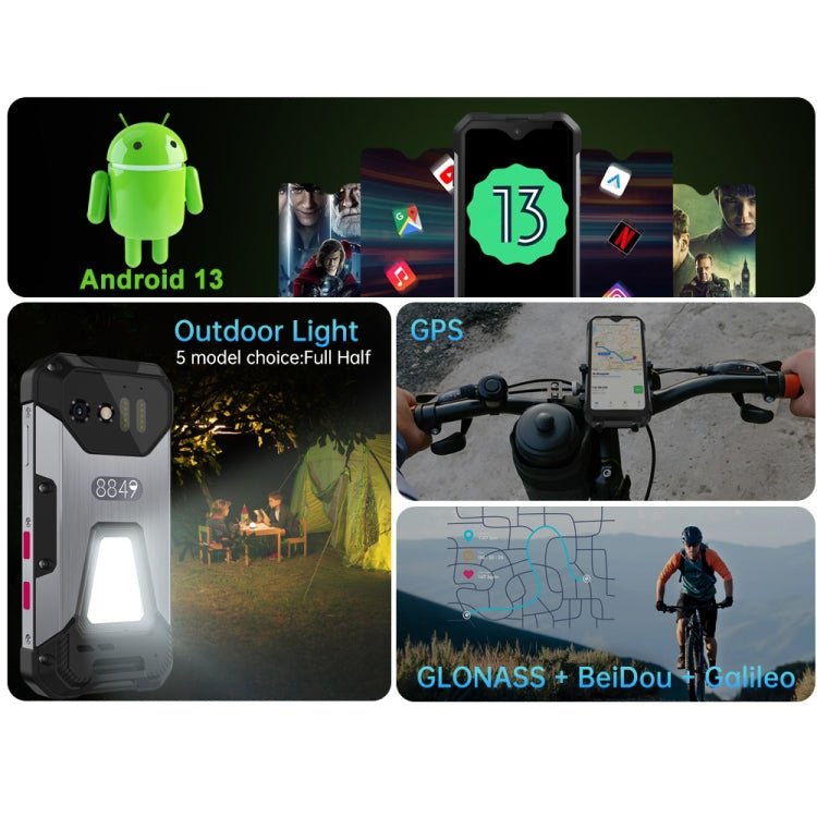Unihertz Tank mini 1 / 8849, 8GB+256GB, 100MP Camera, 4.3 inch Android 13 Helio G99 Octa Core, Network: 4G(Black) - British D'sire