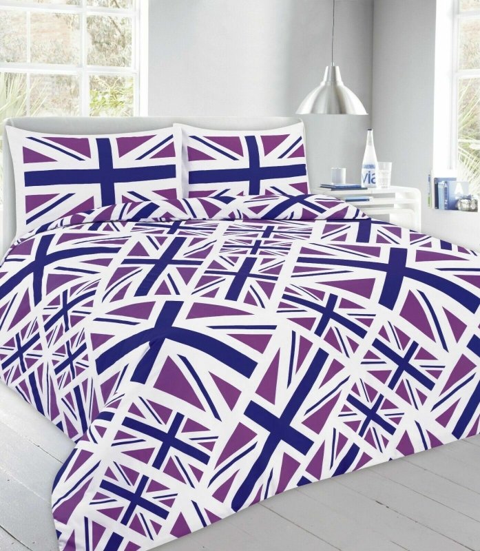 Union Jack Duvet Cover Printed Quilt Cover Bedding Set Pillow Case All Sizes - Home, Furniture & DIY:Bedding:Bedding Sets & Duvet Covers - British D'sire