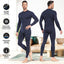 UNIQUEBELLA Mens Thermal Underwear Set Long Sleeve Tops Long Johns Thermal Base Layer Bottom Fleece Lined Quick Drying - Thermal Sets - British D'sire