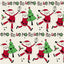 Uniqueco Printed FSCM Elf Ho Ho Santa on Cream - Wrapping Paper - British D'sire