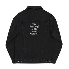 The Rebel Girl in Me will Never Die Unisex denim jacket Maiden-Art