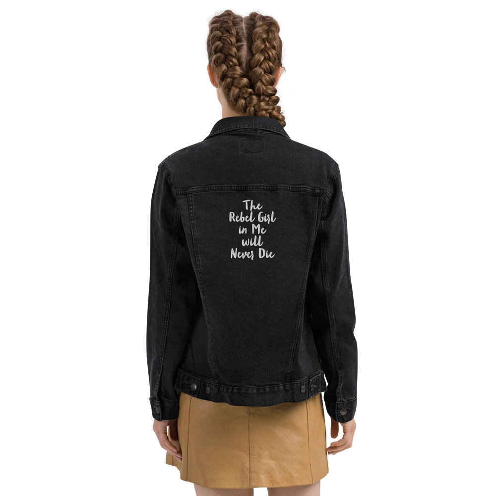 Denim jacket The Rebel Girl in Me will Never Die Unisex denim jacket Maiden-Art