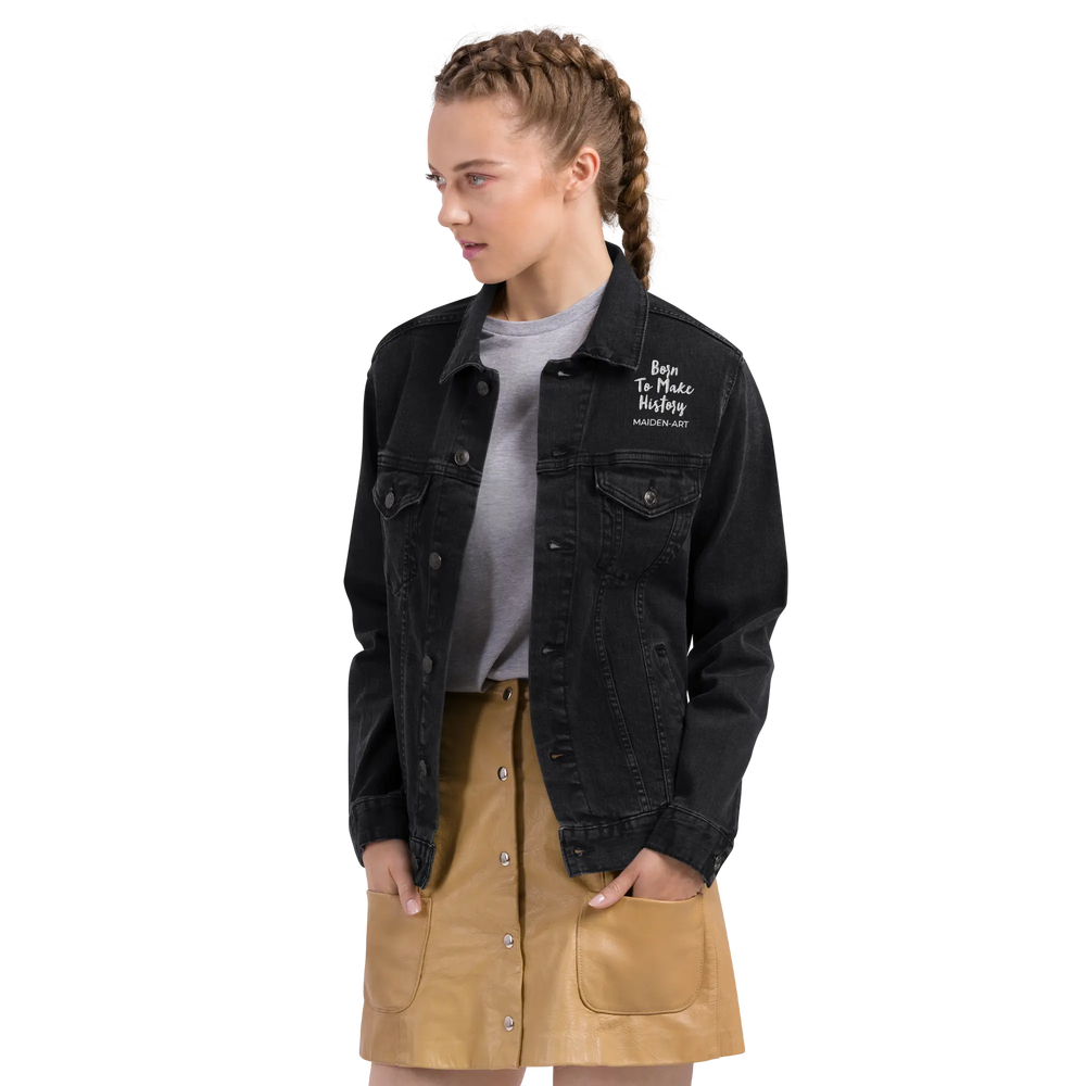 Denim jacket The Rebel Girl in Me will Never Die Unisex denim jacket Maiden-Art