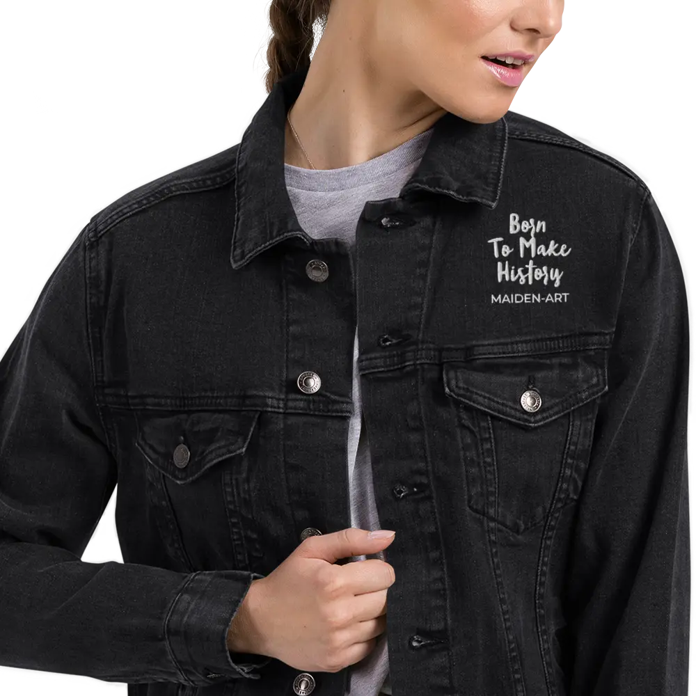 Denim jacket The Rebel Girl in Me will Never Die Unisex denim jacket Maiden-Art