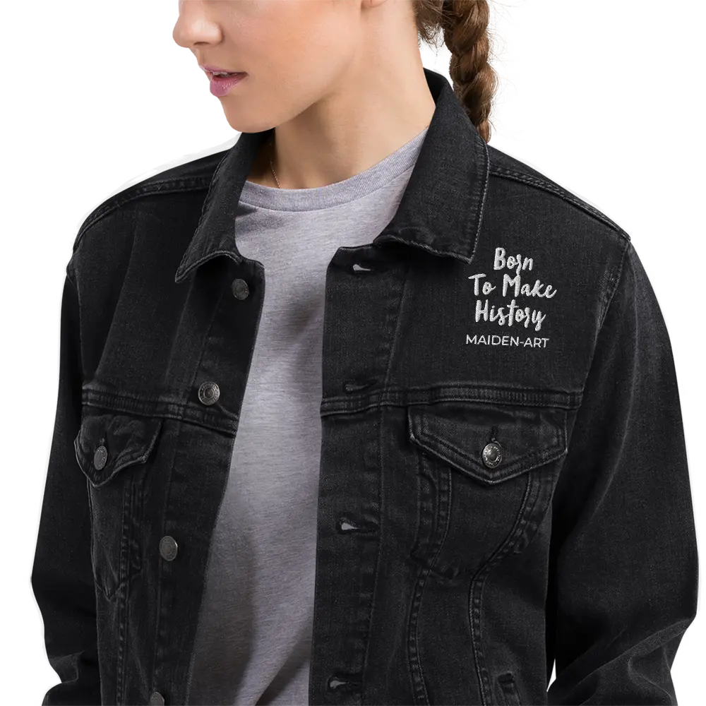 Denim jacket The Rebel Girl in Me will Never Die Unisex denim jacket Maiden-Art