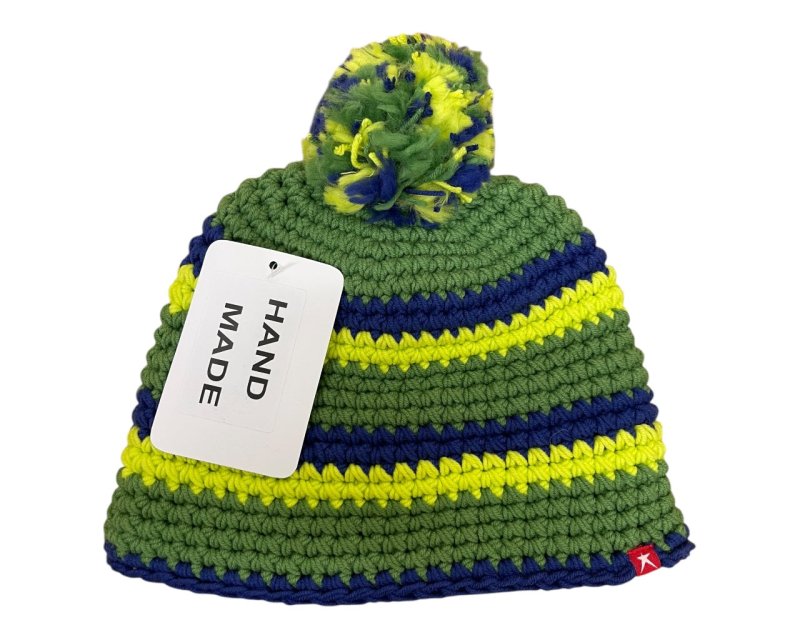 Unisex Hand Made Knitted Beanie Bobble Hat - Hats - British D'sire