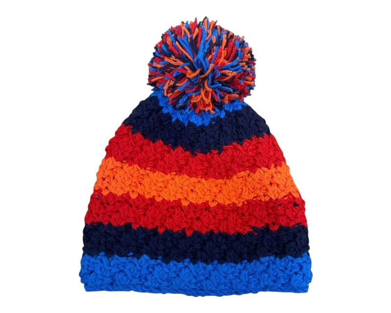 Unisex Hand Made Knitted Beanie Bobble Hat - Hats - British D'sire