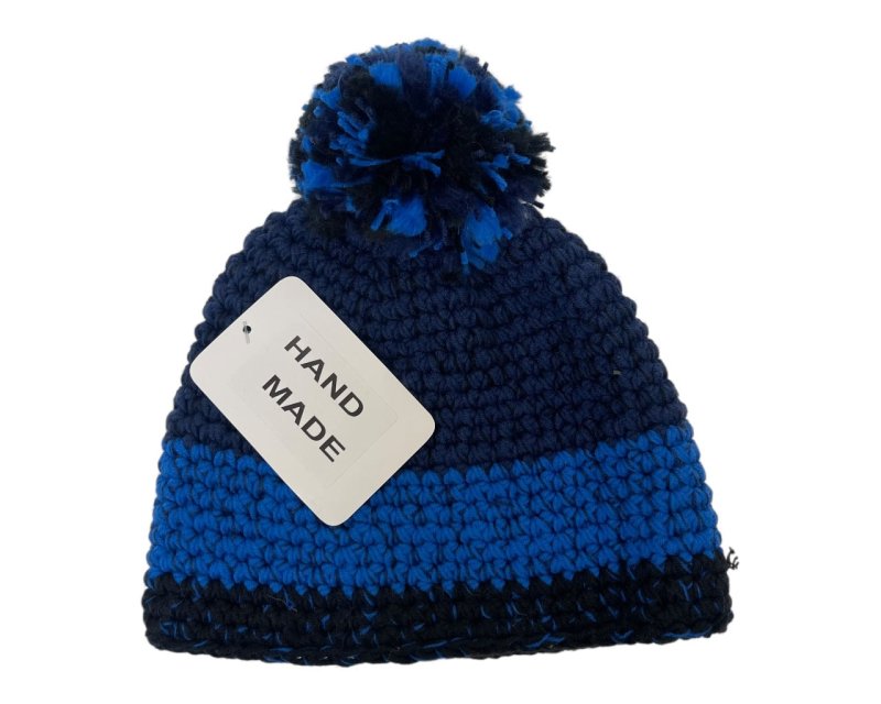 Unisex Hand Made Knitted Beanie Bobble Hat - Hats - British D'sire
