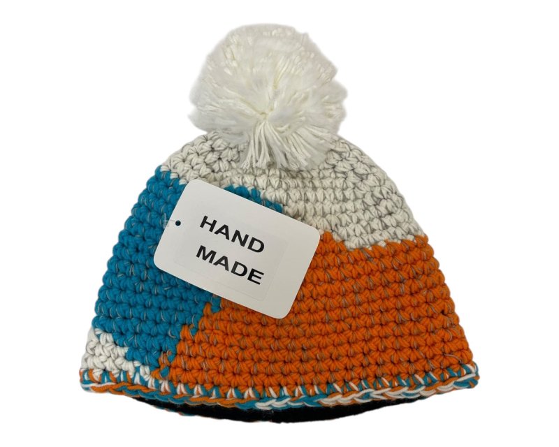 Unisex Hand Made Knitted Beanie Bobble Hat - Hats - British D'sire