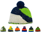 Unisex Hand Made Knitted Beanie Bobble Hat - Hats - British D'sire
