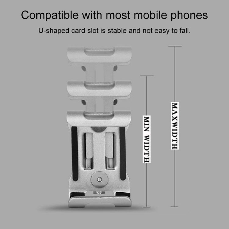 Universal Non - rotatable Aluminum Alloy Fixing Frame Motorcycle Bicycle Mobile Phone Holder (Gold) - British D'sire