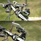 Universal Non - rotatable Aluminum Alloy Fixing Frame Motorcycle Bicycle Mobile Phone Holder (Gold) - British D'sire