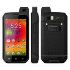 UNIWA B6000 PTT Walkie Talkie Rugged Phone, 4GB+64GB, IP68 Waterproof Dustproof Shockproof, 5000mAh Battery, 4.7 inch Android 9.0 MTK6762 Octa Core up to 2.0GHz, Network: 4G, NFC, OTG (Black) - British D'sire