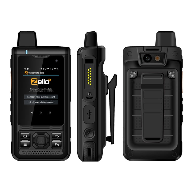UNIWA B8000 Rugged Phone, 1GB+8GB, IP68 Waterproof Dustproof Shockproof, 4000mAh Battery, 2.4 inch Android 8.1 MTK6739 Quad Core, Network: 4G, PTT, OTG, SOS(Black) Secondary image