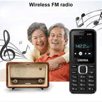 UNIWA E1801 Mobile Phone, 1.77 inch, 800mAh Battery, 21 Keys, Support Bluetooth, FM, MP3, MP4, GSM, Dual SIM(Blue) - British D'sire