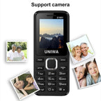 UNIWA E1801 Mobile Phone, 1.77 inch, 800mAh Battery, 21 Keys, Support Bluetooth, FM, MP3, MP4, GSM, Dual SIM(Blue) - British D'sire