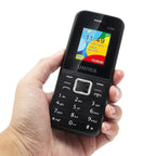 UNIWA E1802 Mobile Phone, 1.77 inch, 1800mAh Battery, SC6531DA, 21 Keys, Support Bluetooth, FM, MP3, MP4, GSM, Dual SIM(Blue) - British D'sire