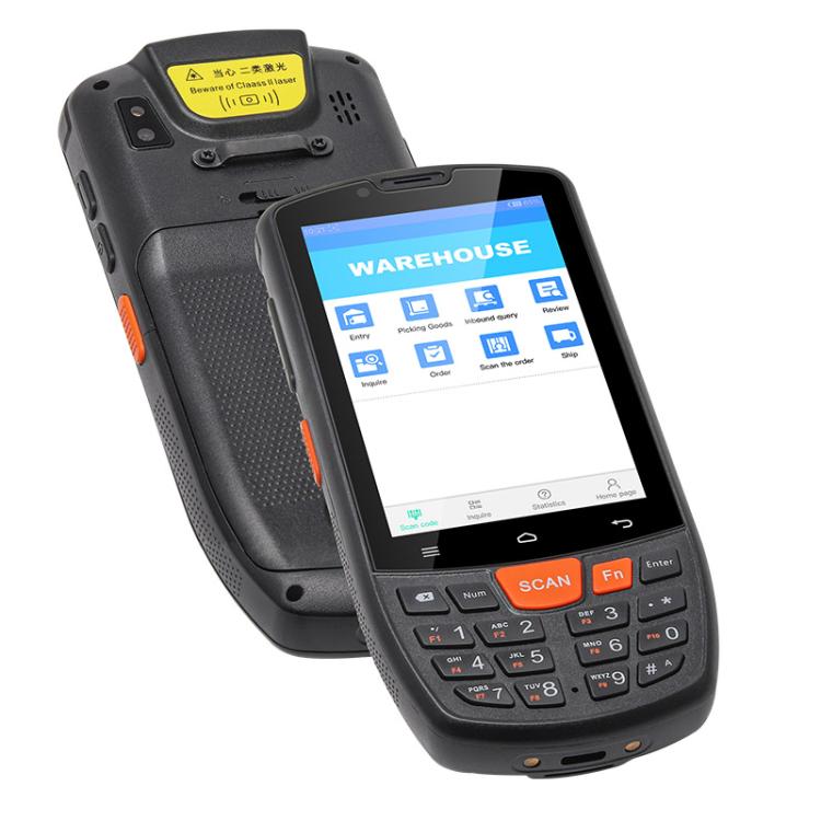 UNIWA HS006 Industrial PDA QR Code Scanner, 2GB+16GB, 4.0 inch Android 11 MediaTek MT6762 Octa Core, NFC, Network: 4G (EU Plug) - British D'sire