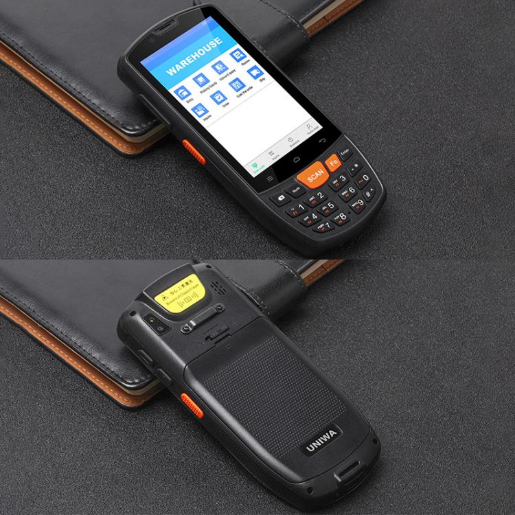 UNIWA HS006 Industrial PDA QR Code Scanner, 2GB+16GB, 4.0 inch Android 11 MediaTek MT6762 Octa Core, NFC, Network: 4G (US Plug) - British D'sire