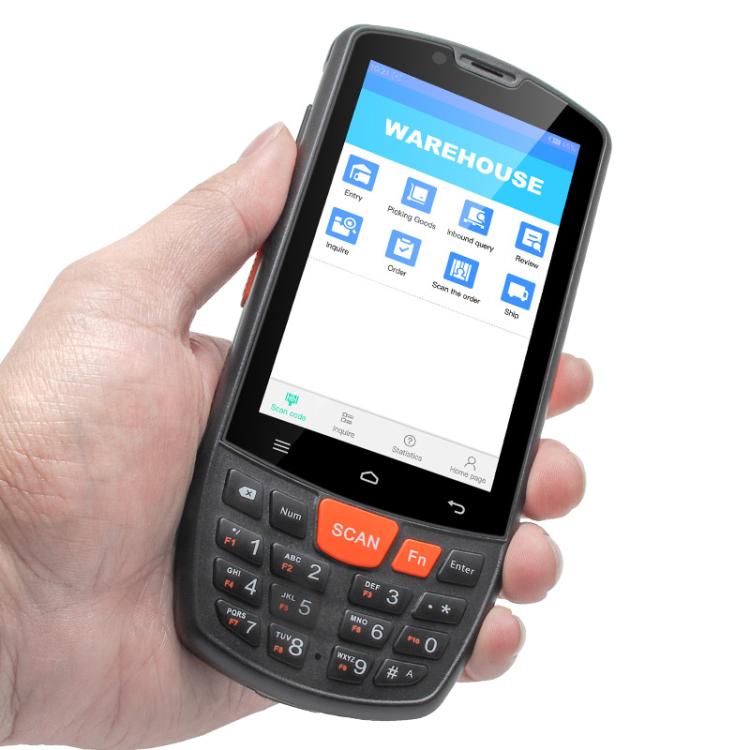 UNIWA HS006 Industrial PDA QR Code Scanner, 3GB+32GB, 4.0 inch Android 11 MediaTek MT6762 Octa Core, NFC, Network: 4G (UK Plug) - British D'sire
