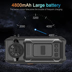 UNIWA M6000 Big Speaker Keypad Phone, 2.4 inch, Dual Flashlights, 21 Keys, SOS, FM, 4 SIM, GSM, Plug:AU Plug(Black) - British D'sire
