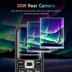 UNIWA M6000 Big Speaker Keypad Phone, 2.4 inch, Dual Flashlights, 21 Keys, SOS, FM, 4 SIM, GSM, Plug:UK Plug(Black) - British D'sire