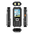 UNIWA M6000 Big Speaker Keypad Phone, 2.4 inch, Dual Flashlights, 21 Keys, SOS, FM, 4 SIM, GSM, Plug:US Plug(Black) - British D'sire