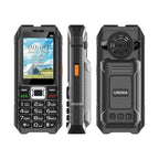 UNIWA M6000 Big Speaker Keypad Phone, 2.4 inch, Dual Flashlights, 21 Keys, SOS, FM, 4 SIM, GSM, Plug:US Plug(Black) - British D'sire