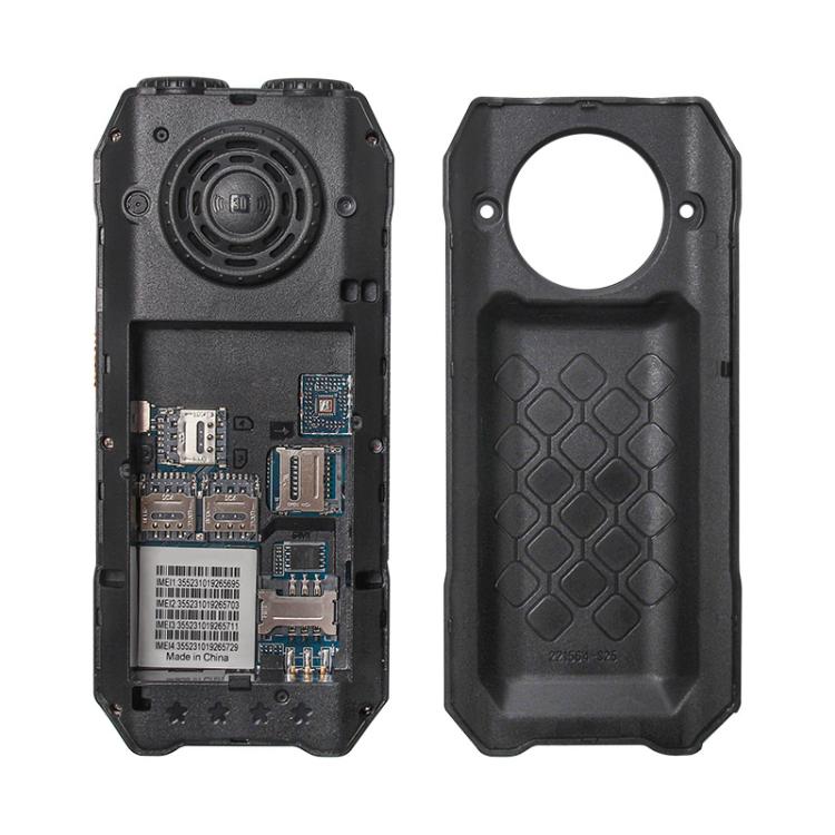 UNIWA M6000 Big Speaker Keypad Phone, 2.4 inch, Dual Flashlights, 21 Keys, SOS, FM, 4 SIM, GSM, Plug:US Plug(Black) - British D'sire