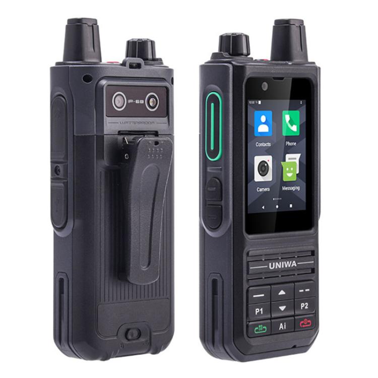 UNIWA NR120 PoC Walkie - Talkie Rugged Phone, 3GB+32GB, 2.4 inch Android 13 Unisoc T158 Octa Core, Network: 5G, NFC, SOS, Plug:AU Plug(Black) - British D'sire