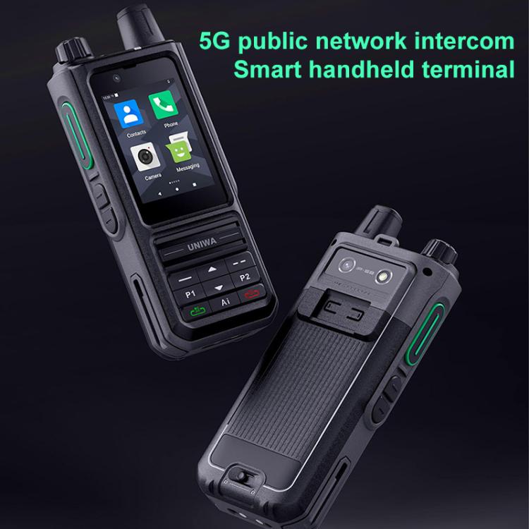 UNIWA NR120 PoC Walkie - Talkie Rugged Phone, 3GB+32GB, 2.4 inch Android 13 Unisoc T158 Octa Core, Network: 5G, NFC, SOS, Plug:AU Plug(Black) - British D'sire
