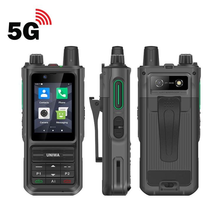 UNIWA NR120 PoC Walkie-Talkie Rugged Phone, 3GB+32GB, 2.4 inch Android 13 Unisoc T158 Octa Core, Network: 5G, NFC, SOS, Plug:US Plug(Black) Secondary image