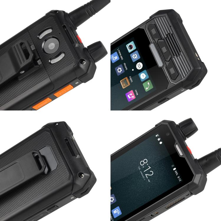 UNIWA P2 Plus UHF Walkie - Talkie Rugged Phone, 3GB+32GB, 4.0 inch Android 9.0 Mediatek MT6762 Octa Core, Network: 4G, NFC, Plug:EU Plug(Black) - British D'sire