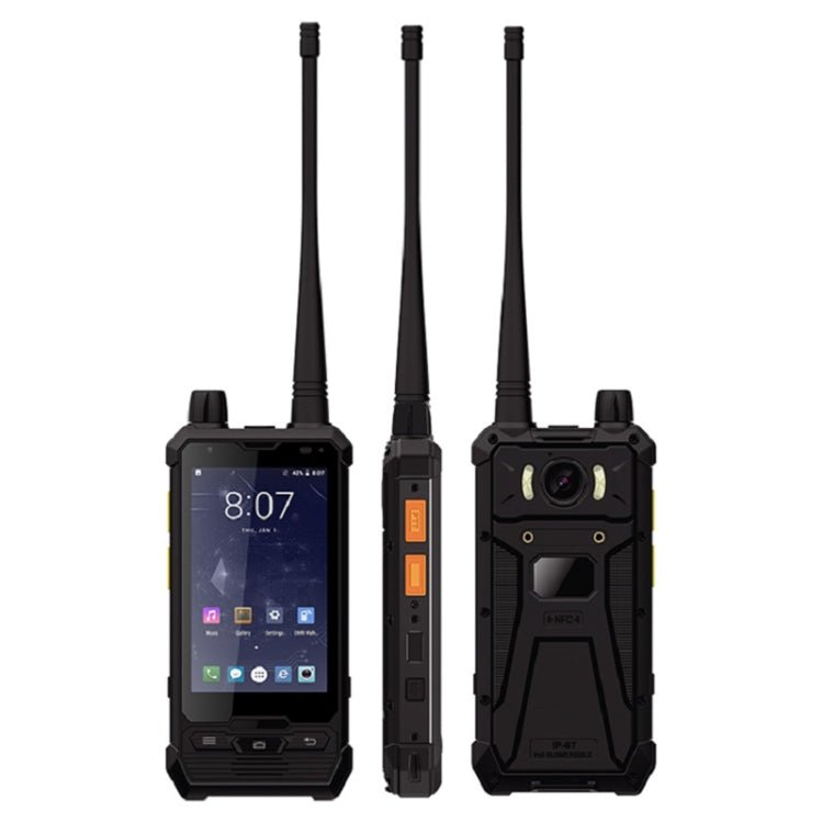 UNIWA P2 Walkie Talkie Rugged Phone, 3GB+32GB, IP67 Waterproof Dustproof Shockproof, 4.0 inch Android 8.1 Qualcomm Snapdragon SDM450 Octa Core up to 1.8GHz, Network: 4G, NFC, POC, SOS, OTG - British D'sire Main image