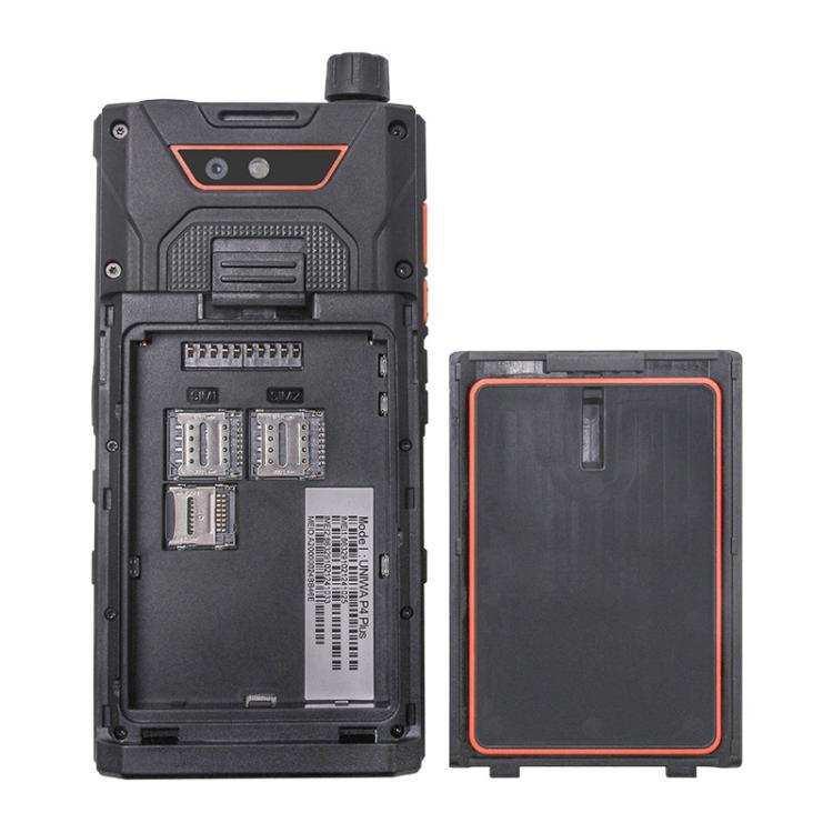 UNIWA P4 Plus VHF Walkie Talkie Rugged Phone, 4GB+64GB, 4.0 inch Android 14 MediaTek MT6765 Helio P35 Octa Core, Network: 4G (EU Plug) - British D'sire