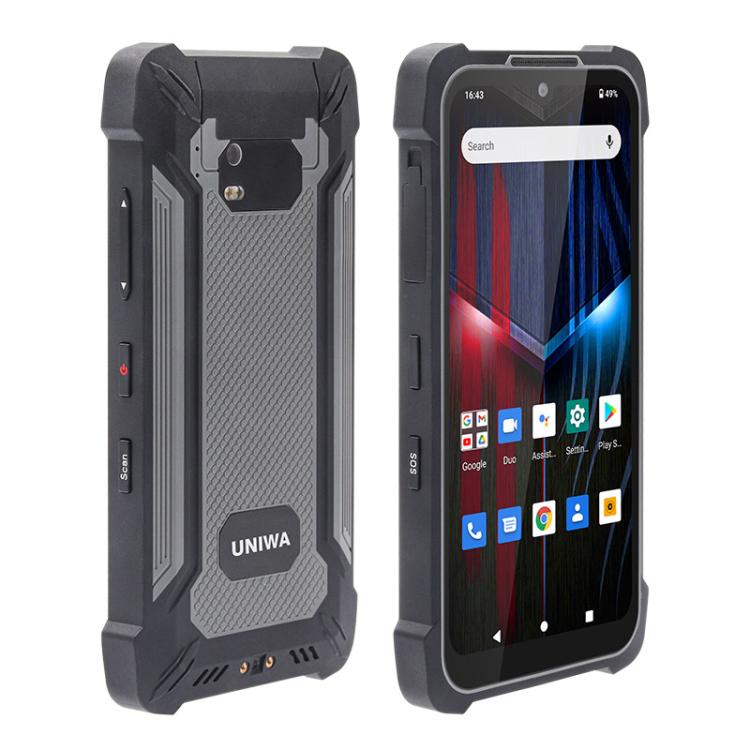 UNIWA P551 Handheld PDA Rugged Phone, 4GB+64GB, 5.5 inch Android 11 Mediatek MT6765 Helio P35 Octa Core, Network: 4G, Plug:EU Plug(Orange) - British D'sire