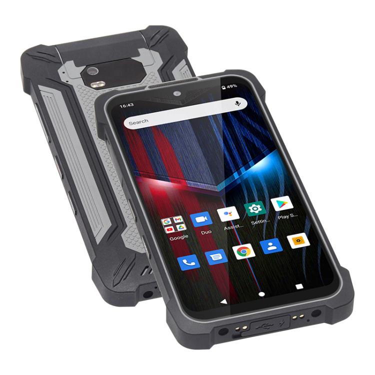 UNIWA P551 Handheld PDA Rugged Phone, 4GB+64GB, 5.5 inch Android 11 Mediatek MT6765 Helio P35 Octa Core, Network: 4G, Plug:US Plug(Grey) - British D'sire